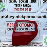 Renault clio 2 symbol sol arka kapı kırmızı orijinal çıkma 2000-
