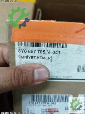 Audi A3 Emniyet Kemeri 8Y0857706 çıkma parça