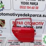 Vw polo sağ arka kapı kırmızı orijinal çikma 2010-17