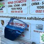 Fiat Egea sol arka kapı titanyum mavi orijinal çıkma