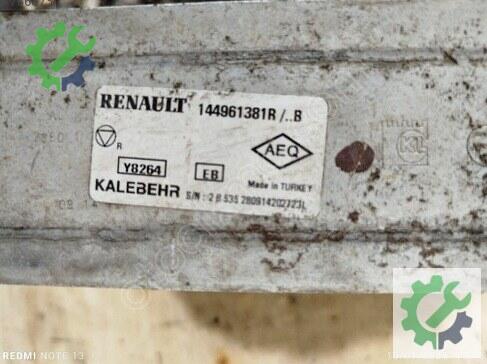 Renault Captur Intercooler Radyatörü 144961381R çıkma parça