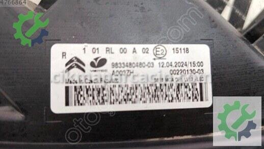 Citroen C3 Gündüz Farı (DRL) 9833480480 çıkma parça