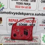 Skoda rapid sağ ön kapı kırmızı orijinal çikma 5ja831052c