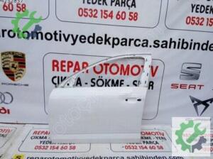 Skoda Octavia sol ön kapı beyaz orijinal çıkma 2013-18