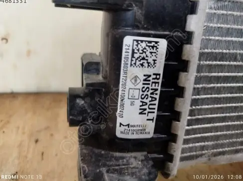 Dacia Duster Su Radyatörü 214105803R çıkma parça