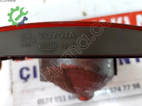 Toyota Corolla Sol Arka Stop çıkma parça