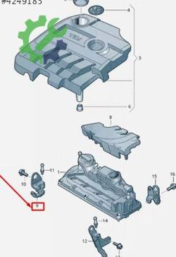 Volkswagen Golf Motor Kapağı 03L103390N çıkma parça
