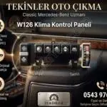 W126 Mercedes çıkma kalorifer kontrol paneli