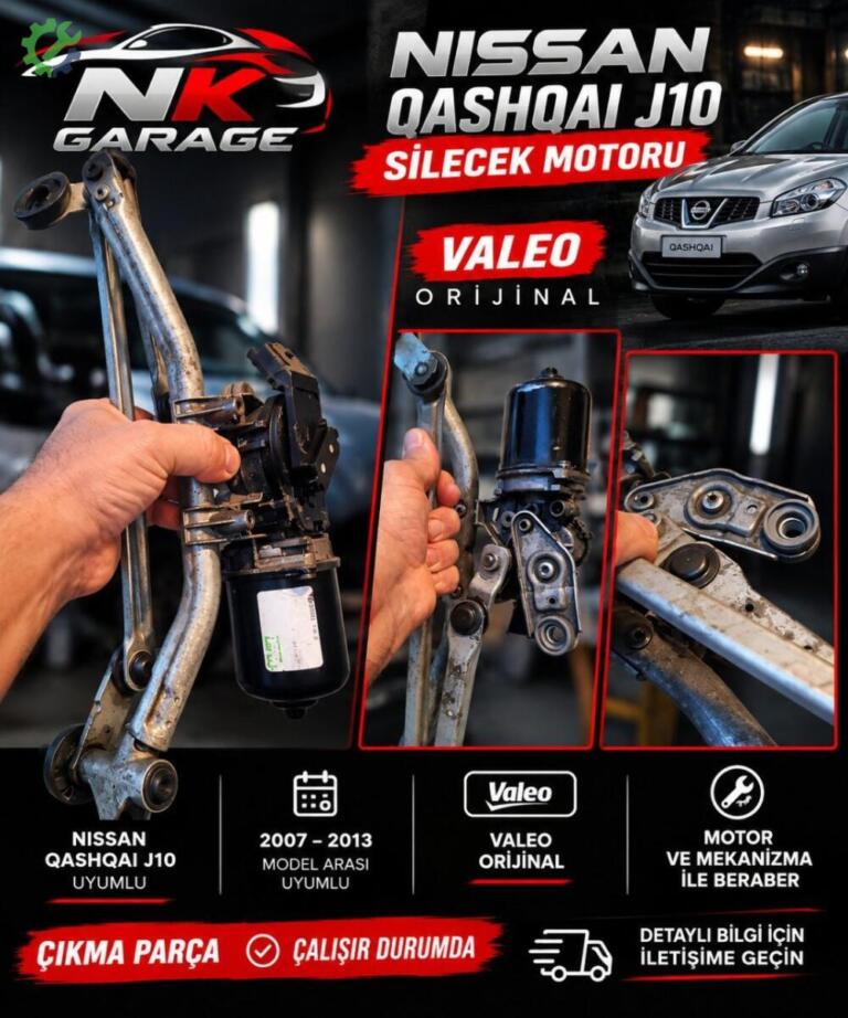 Nissan Qashqai Silecek Motoru çıkma parça