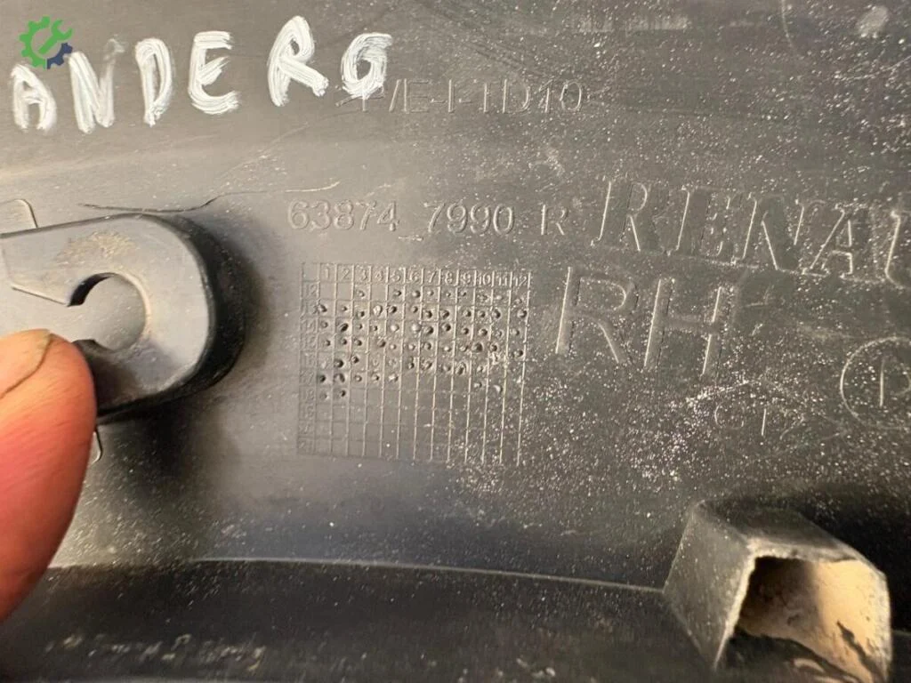 Dacia Sandero Sağ Ön Çamurluk çıkma parça