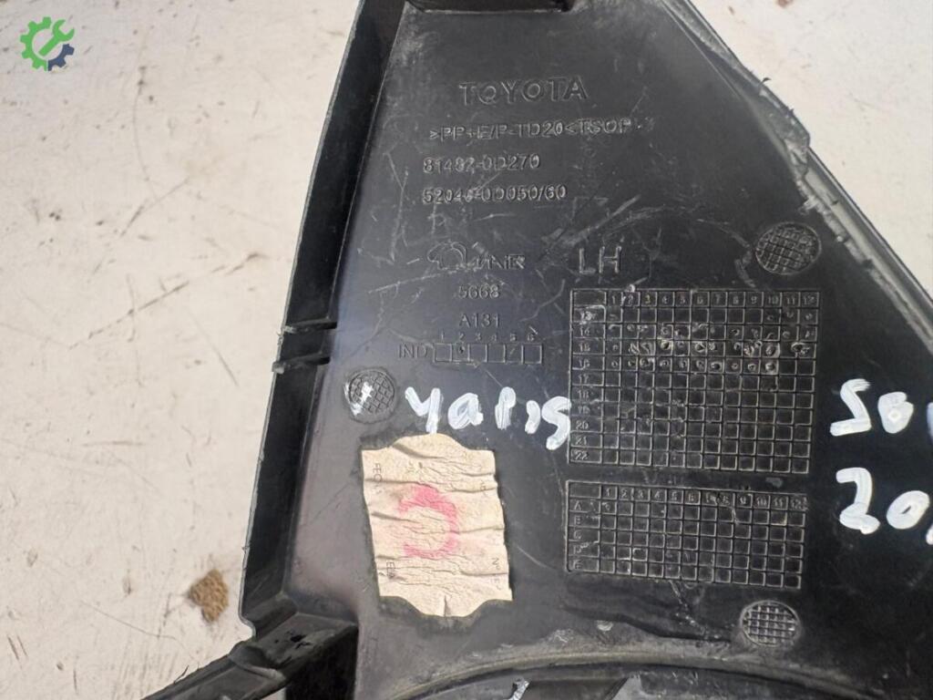 Toyota Yaris Sis Farı Çerçevesi 520400D050 çıkma parça