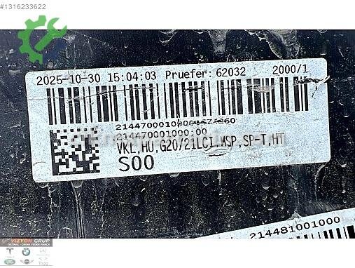 BMW 3 Serisi Arka Tampon çıkma parça