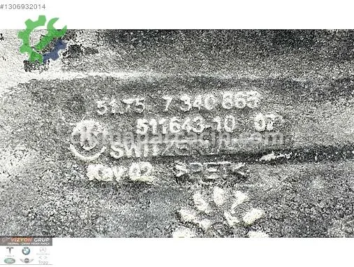 BMW 3 Serisi Motor Alt Muhafaza 7340665 çıkma parça