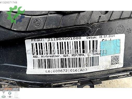BMW 4 Serisi Sol Çamurluk 5A09E13 çıkma parça