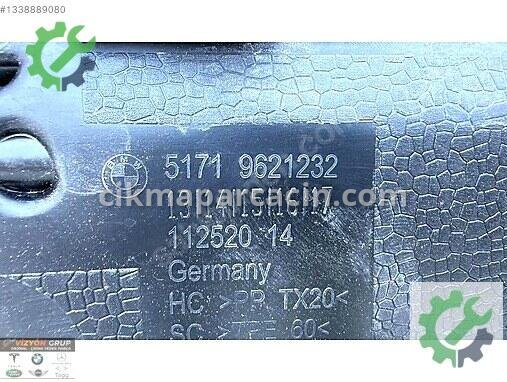 BMW 5 Serisi Panjur 9621232 çıkma parça