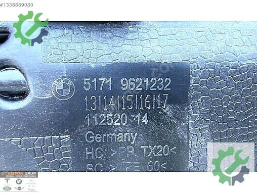 BMW 5 Serisi Panjur 9621232 çıkma parça