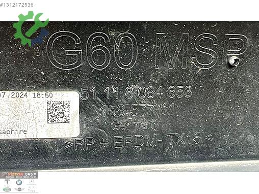 BMW 5 Serisi Ön Tampon 8084653 çıkma parça