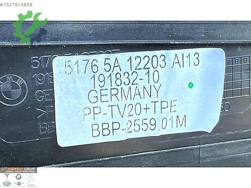 BMW 5 Serisi Panel Üst Plastiği 5A12203 çıkma parça
