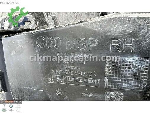 BMW 5 Serisi Tampon Braketi 8084656 çıkma parça