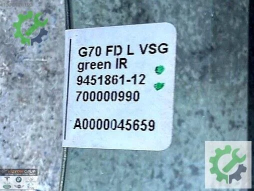 BMW 7 Serisi Sol Ön Kapı Camı 9451861 çıkma parça