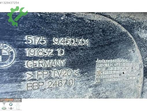 BMW X1 Motor Alt Muhafaza 9450504 çıkma parça