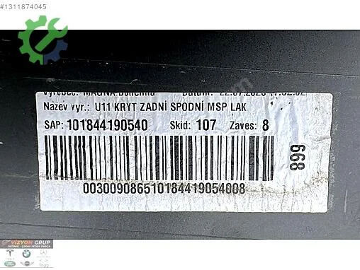 BMW X1 Arka Tampon çıkma parça