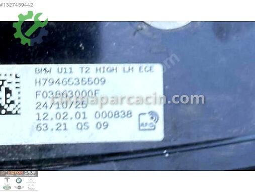 BMW X1 Sol Arka Stop 9465355 çıkma parça