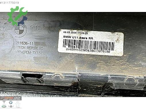 BMW X1 Arka Tampon 9883525 çıkma parça