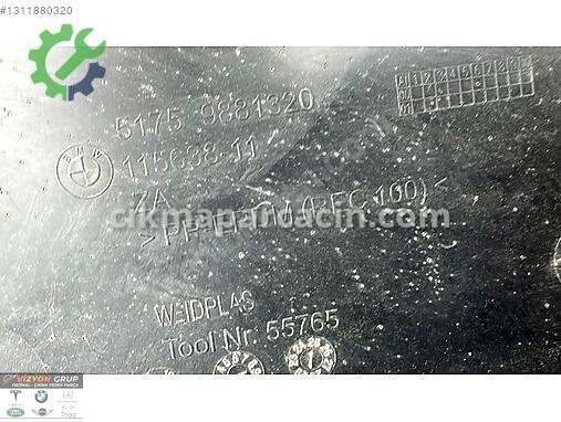 BMW X3 Motor Alt Muhafaza 9881320 çıkma parça