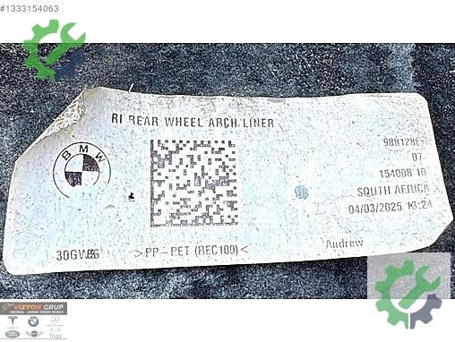 BMW X3 Davlumbaz 9881286 çıkma parça