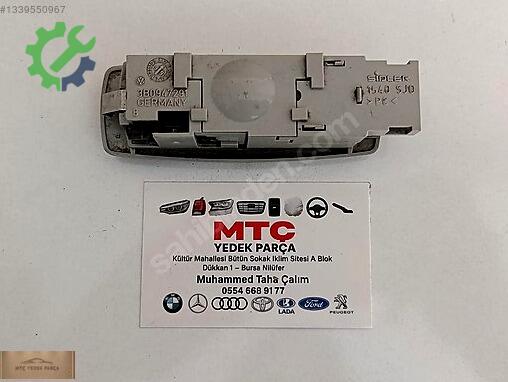 Volkswagen Golf Arka Tavan Lambası 3B0947291 çıkma parça