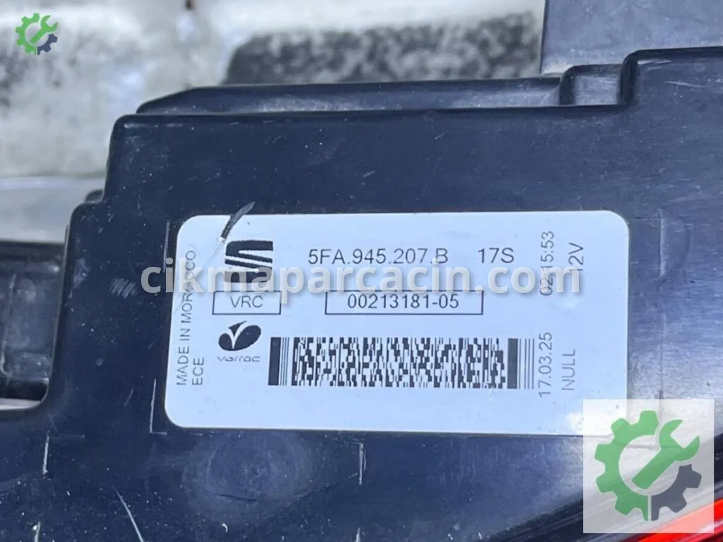 2021 Seat Leon Sol Arka Stop Çıkma Parça Ankara