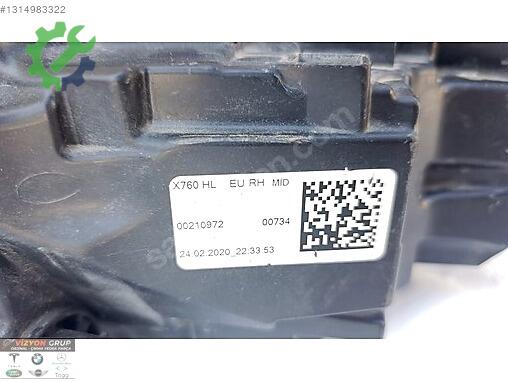 Jaguar XE Sağ Ön Far LX73-13W029-EC çıkma parça
