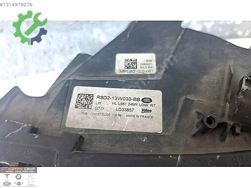 Land Rover Range Rover Sol Ön Far R8D2-13W030-BB çıkma parça