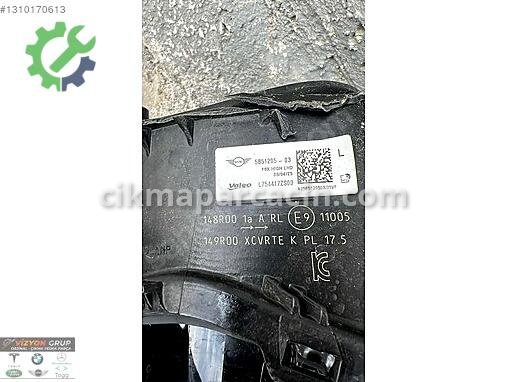 Mini Cooper Sol Ön Far 5B51205 çıkma parça
