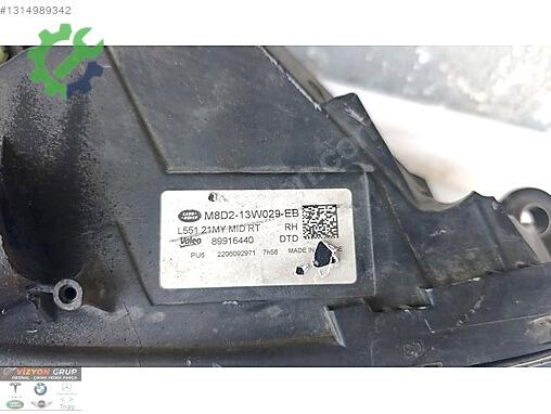 Land Rover Range Rover Sağ Ön Far M8D2-13W029-BB çıkma parça