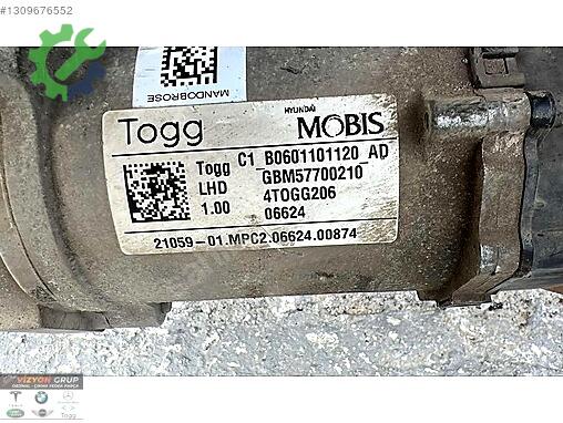 Togg T10F Direksiyon Kutusu çıkma parça