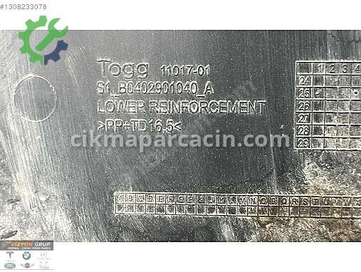 Togg T10F Motor Alt Muhafaza çıkma parça