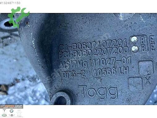 Togg T10X Arka Taşıyıcı çıkma parça