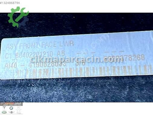Togg T10X Ön Panel çıkma parça