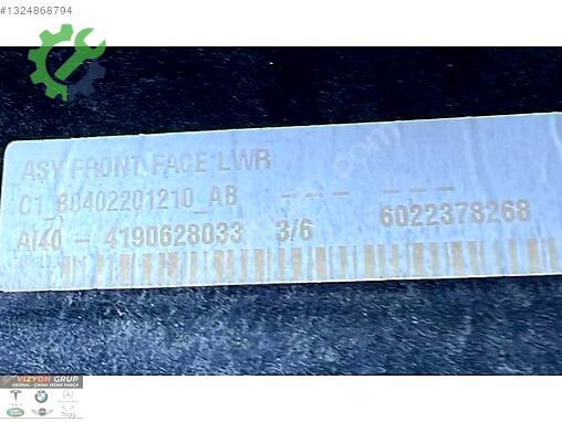 Togg T10X Ön Panel çıkma parça
