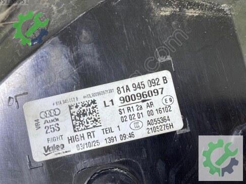 Audi Q2 Sağ Arka Stop 81A945092B çıkma parça