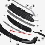 COOPER R56 R57 R59 ÖN TAMPON IZGARA ÇITASI LCI SIFIR 51117250789