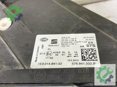 Seat Ateca Sağ Ön Far 576941032B çıkma parça