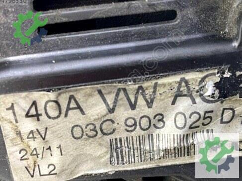 Volkswagen Passat Şarj Dinamosu 03C903025D çıkma parça