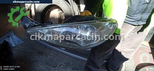 Peugeot 206 Sol Ön Far çıkma parça
