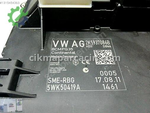 Volkswagen Caddy Konfor Beyni 2K5937086B çıkma parça