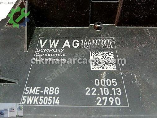 Volkswagen VW CC Konfor Beyni 3AA937087P çıkma parça