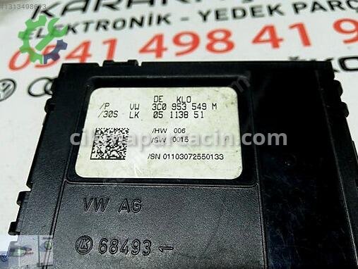 Volkswagen Passat Beyin 3C0953549M çıkma parça