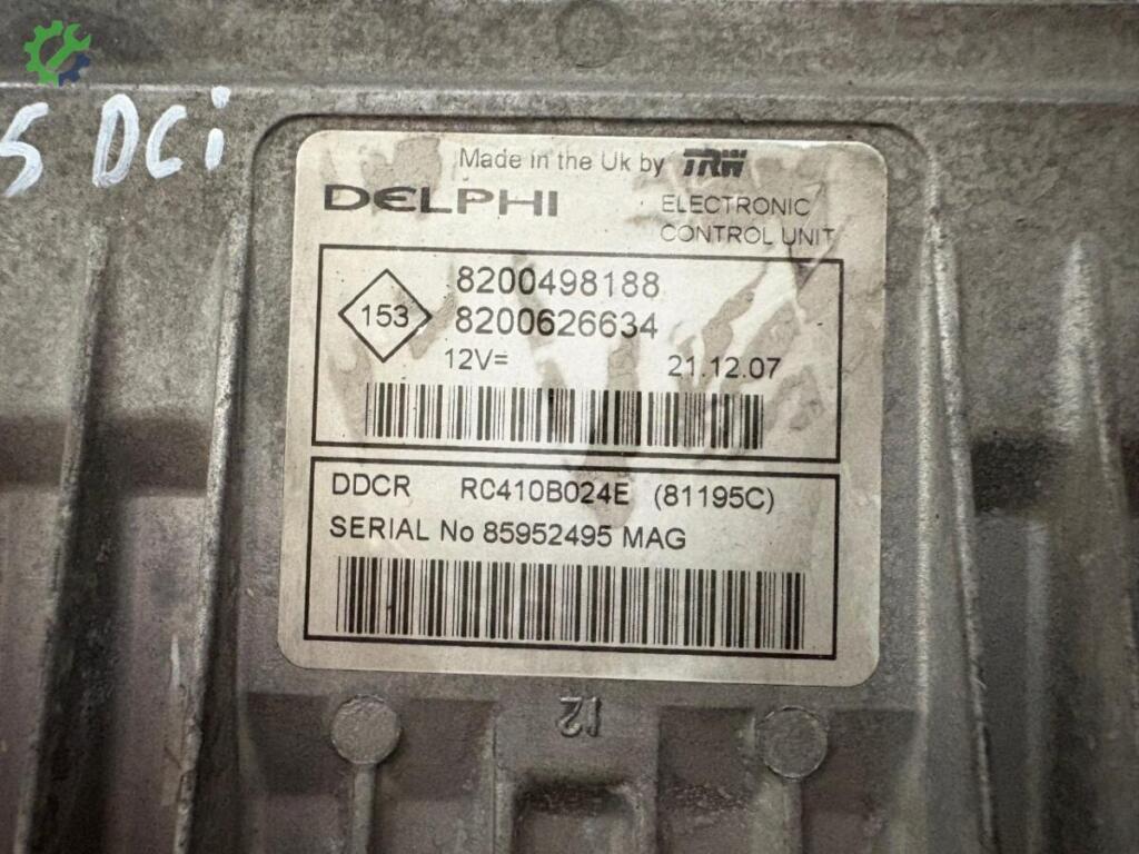 Renault Megane Motor Beyni 8200498188 çıkma parça